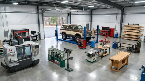 Industrial Workshop Interior - Ultra-Detailed & Clean