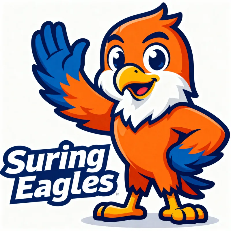 Friendly Eagle Mascot for Suring Eagles Friendly Eagle Mascot for Suring Eagles