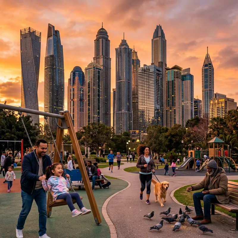 Vibrant Cityscape Chat: Engaging Urban Life