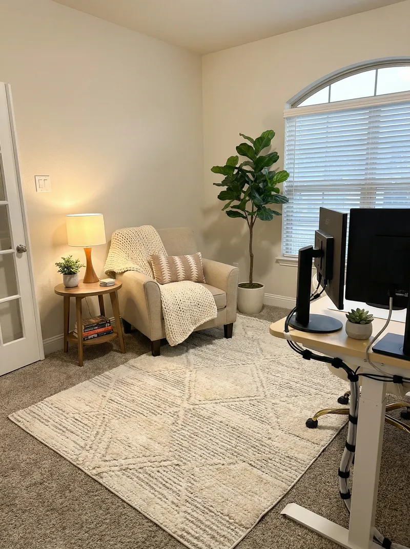 Office Organization and Calming Decor Ideas