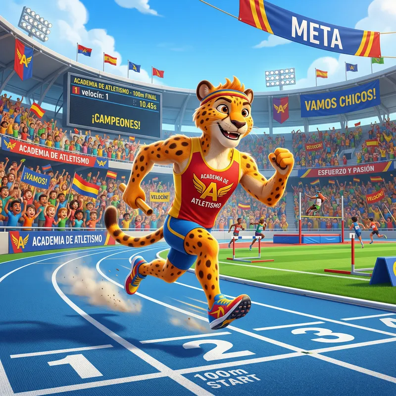 Athletics Academy Mascot: Speed and Energy