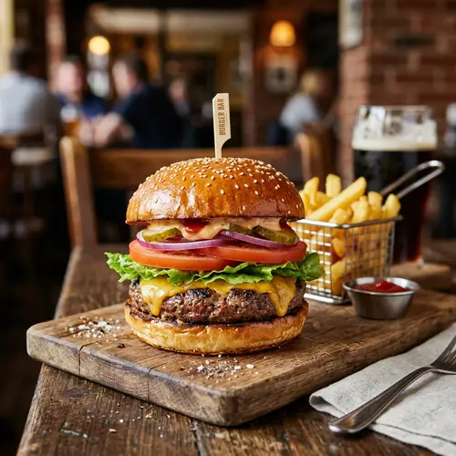 Delicious Hamburger Illustration