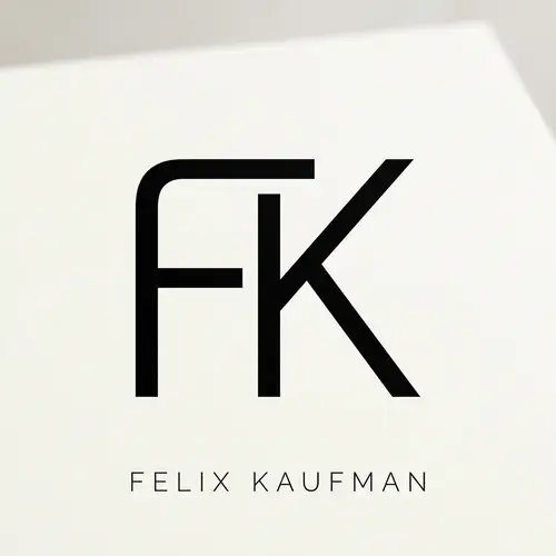 Minimalistic FK Monogram Design | Sleek & Modern