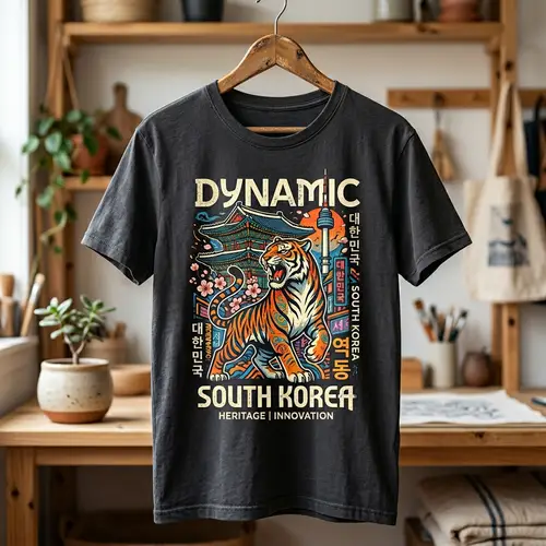 Unique South Korea T-Shirt Design