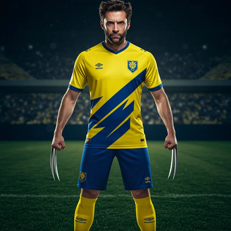 Wolverine-Inspired Soccer Uniform: Fierce & Dynamic