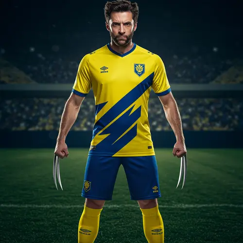 Wolverine-Inspired Soccer Uniform: Fierce & Dynamic