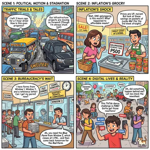 Humorous Comic Strip on Philippine Issues