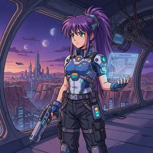 Sci-Fi Anime Girl: Stunning Art and Designs