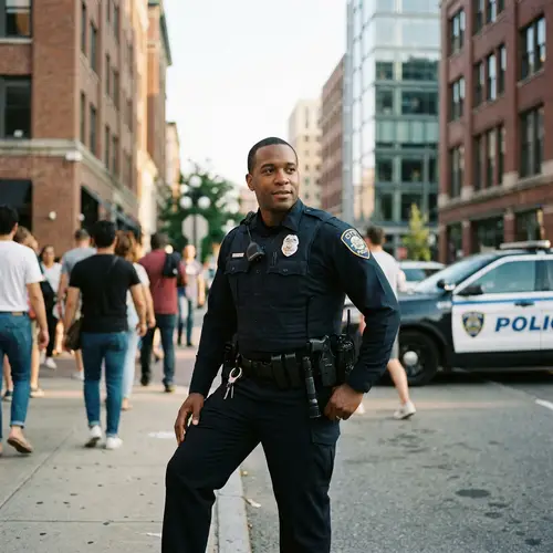 Dedicated Police Officer - Your Local Guardian