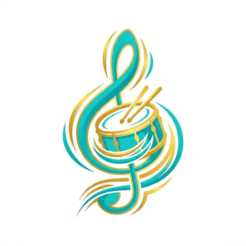 Colorful Children's Marching Band Logo Design