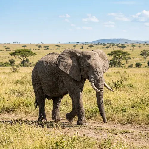 Majestic Elephant in Natural Habitat