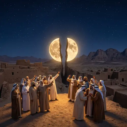 Awe-Inspiring Night Sky Over Ancient Mecca