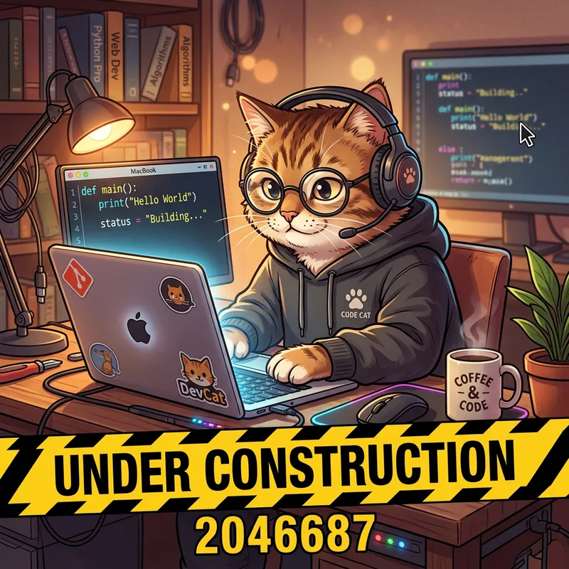 Cat Programmer Avatar - Under Construction Cat Programmer Avatar - Under Construction
