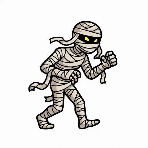 Cartoon 2D Unity Sprite of a Walking Unamomia