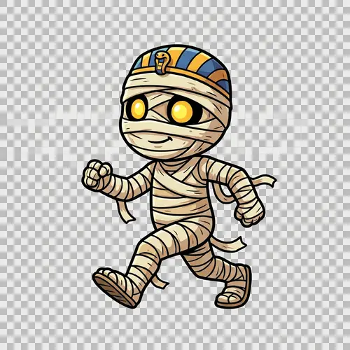 Cartoon 2D Unity Sprite of a Walking Unamomia