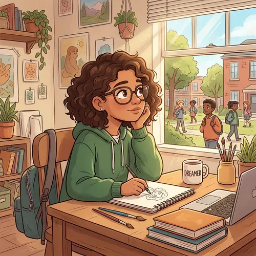 Student Cartoon Art Style Image Transform