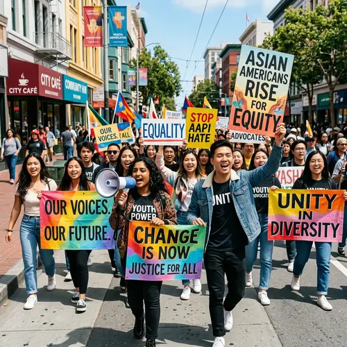 Diverse Asian American Advocates for Change | City Street Scene
