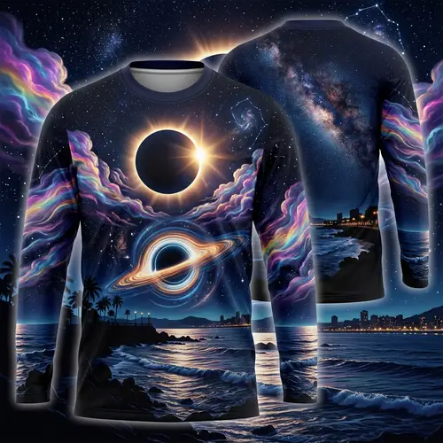 Mesmerizing Eclipse-Inspired Long-Sleeve Jersey Design