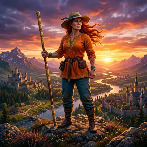 Giantess Nami: A Fantasy Landscape Adventure