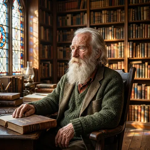 Hyper-Realistic Portrait of a Wise Old Man