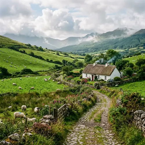 Tranquil Countryside Scene in Ireland | Rustic Charm Captured