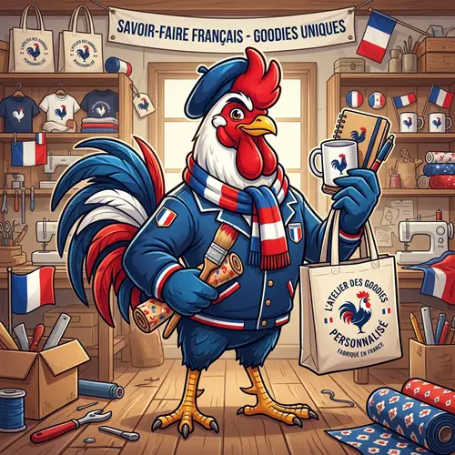 Proud Rooster Mascot Design for Custom Goods