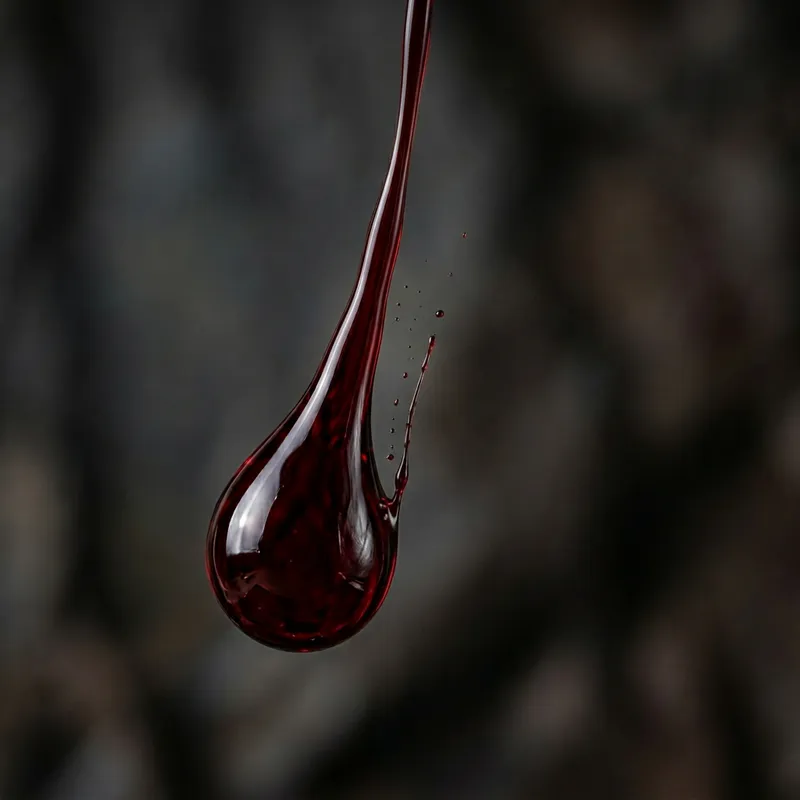 Intriguing Blood Drop - Mesmerizing Image Intriguing Blood Drop - Mesmerizing Image