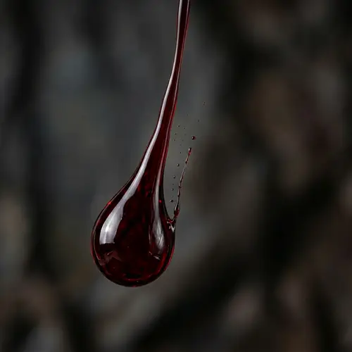 Captivating Drop of Blood - Stunning Visual Impact