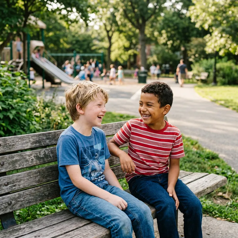 Funny Meme of Boys Sharing Jokes