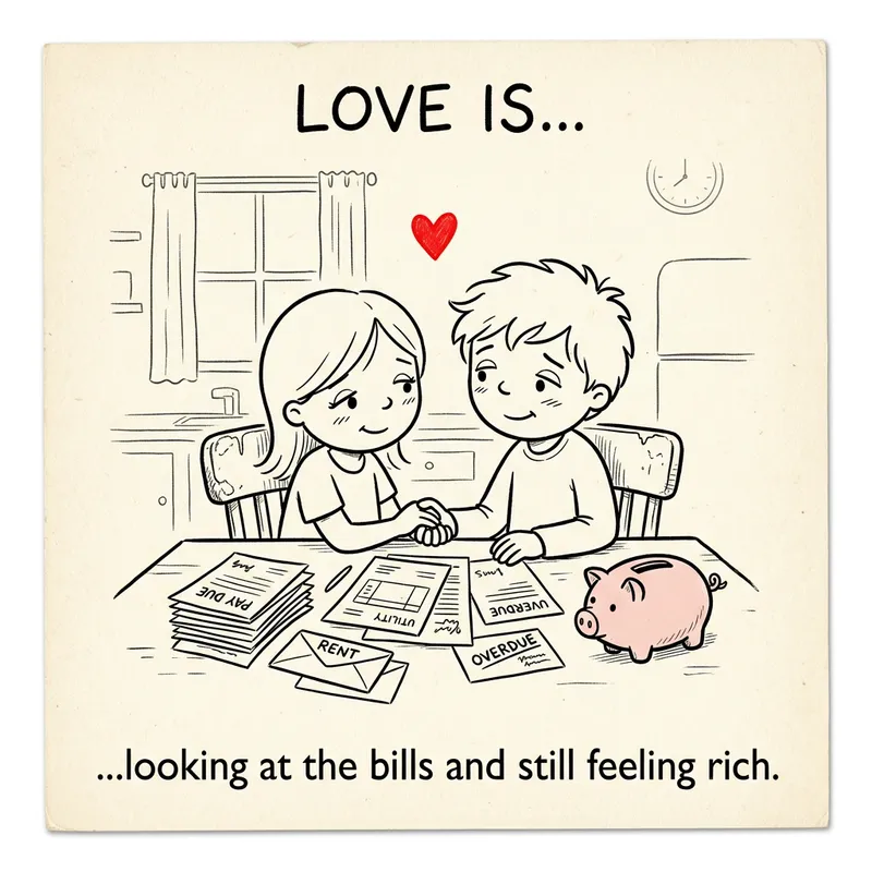 Love is... Comic Strip Card - Classic Art