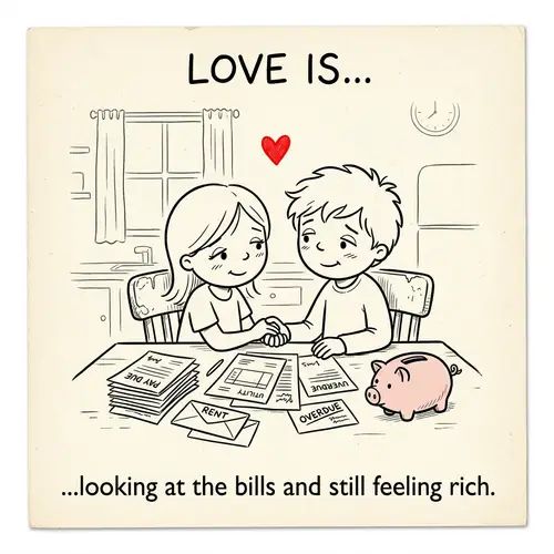 Love is... Comic Strip Card - Classic Art