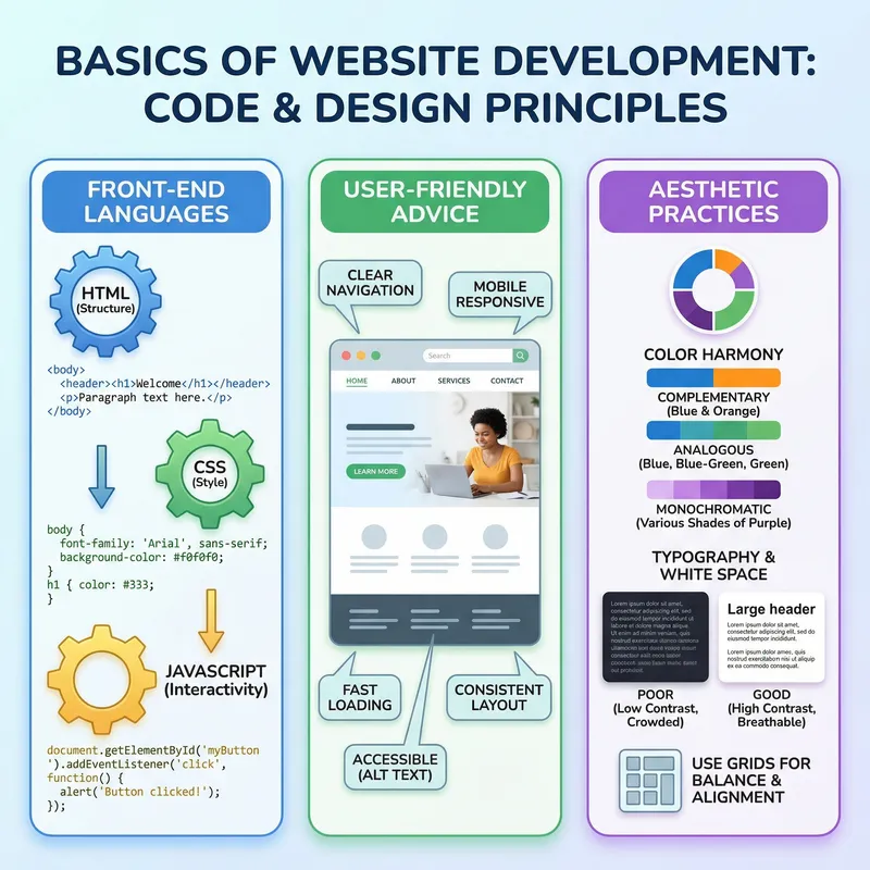 Website Development Basics: HTML, CSS & JavaScript Tips Website Development Basics: HTML, CSS & JavaScript Tips