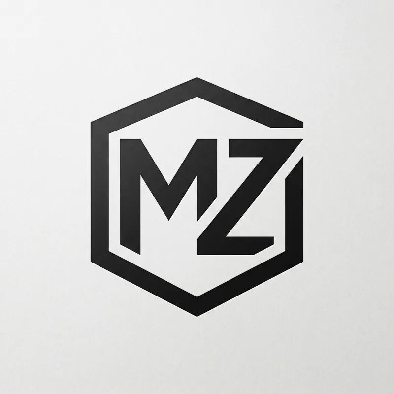 Sleek MZ Logo Design - Modern Emblem