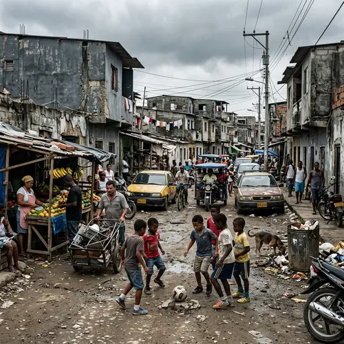 Poverty in Soledad, Atlántico, Colombia - Urban Scene