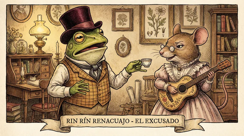 Whimsical Frog Art in 19th-Century Style Whimsical Frog Art in 19th-Century Style