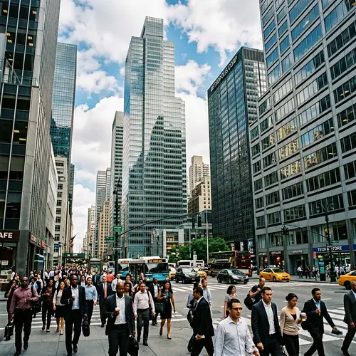 Corporate High-rise Cityscape | Office Building Architecture