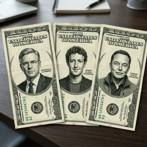 Unconventional Faces on Hundred-Dollar Bills: Businessman, Tech Innovator, Engineer
