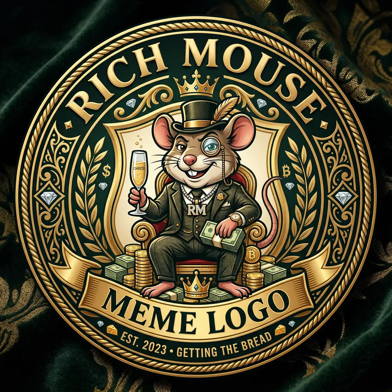 Rich Mouse Meme Logo - High Quality Designs