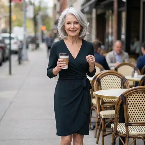 Seductive Older Woman with Alluring Curves