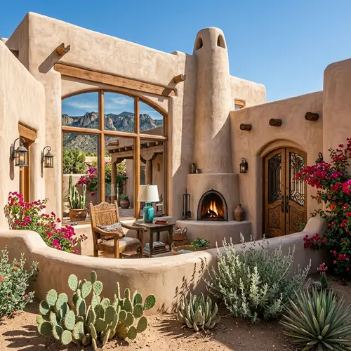 Beautiful Southwestern House Exterior Photography