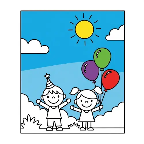 Exciting Coloring Page for Toddlers