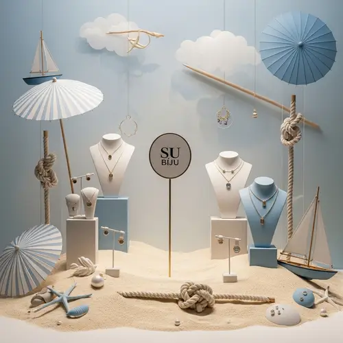 Summer-Inspired Display for SU Biju Jewelry