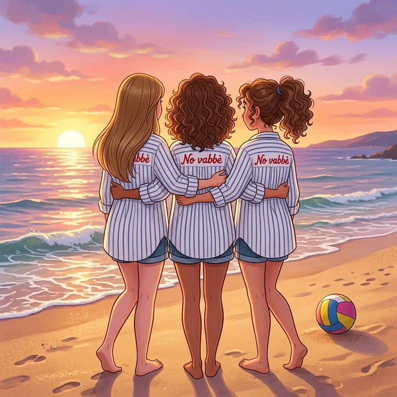 Magical Sunset Embrace: Disney-Inspired Art Magical Sunset Embrace: Disney-Inspired Art