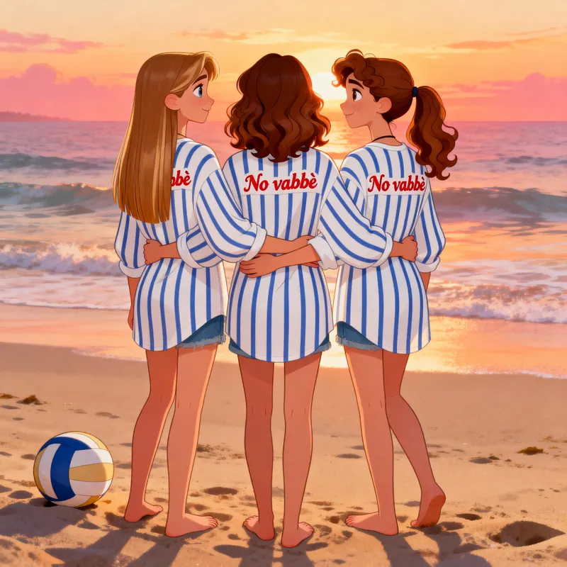 Magical Sunset Embrace: Disney-Inspired Art Magical Sunset Embrace: Disney-Inspired Art