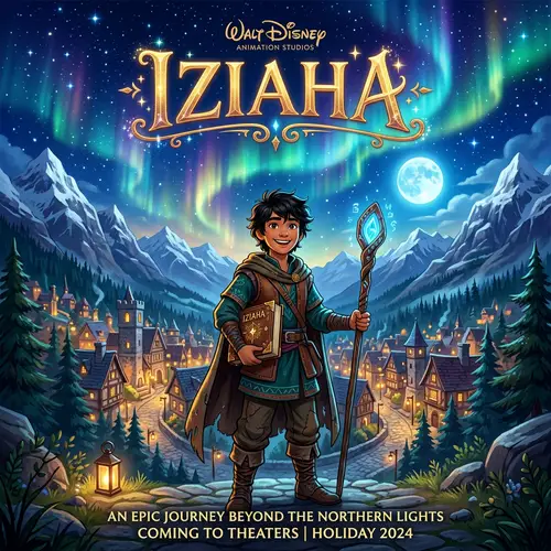 Iziaha Disney Movie | Enchanting Animation Film Poster