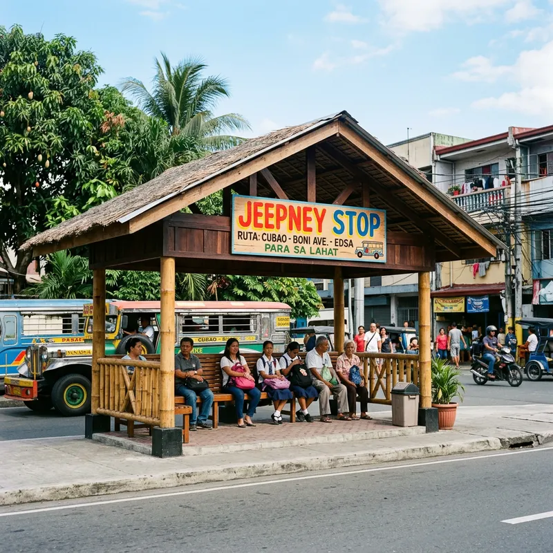 Modern Jeepney Stop | Waiting Shed Design Concept
