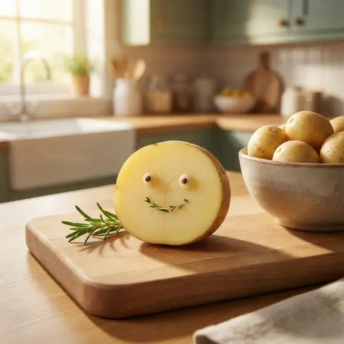 Cute Potato Slice: Fresh and Irresistible