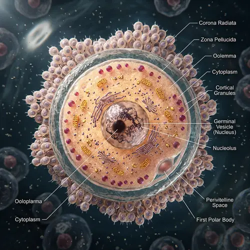 Detailed 3D Model of a Human Ovum