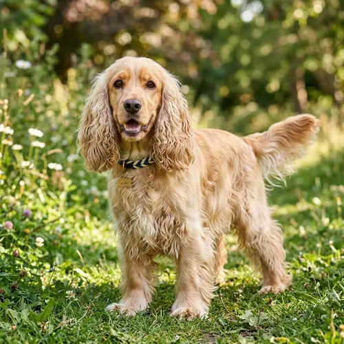 Detailed Cocker Spaniel Dog Image - Silky Fur, Droopy Ears