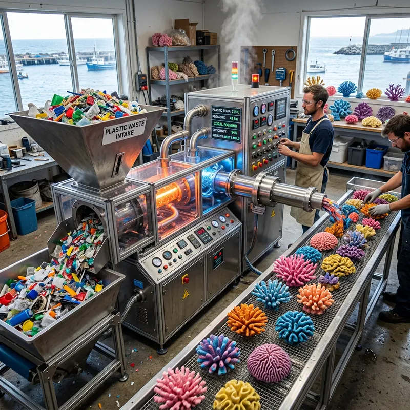 Transforming Plastic Waste into Artificial Corals